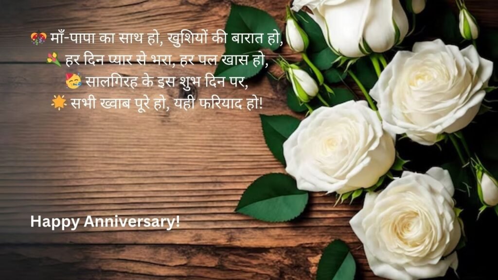 marriage anniversary wishes for mummy papa in hindi