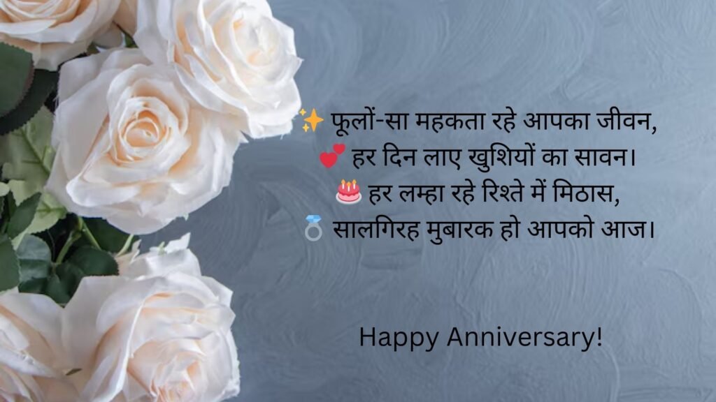 marriage anniversary wishes in hindi font