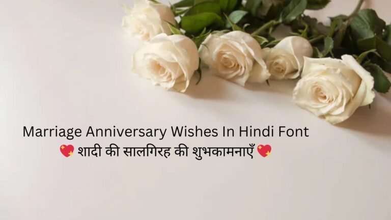 marriage anniversary wishes in hindi font