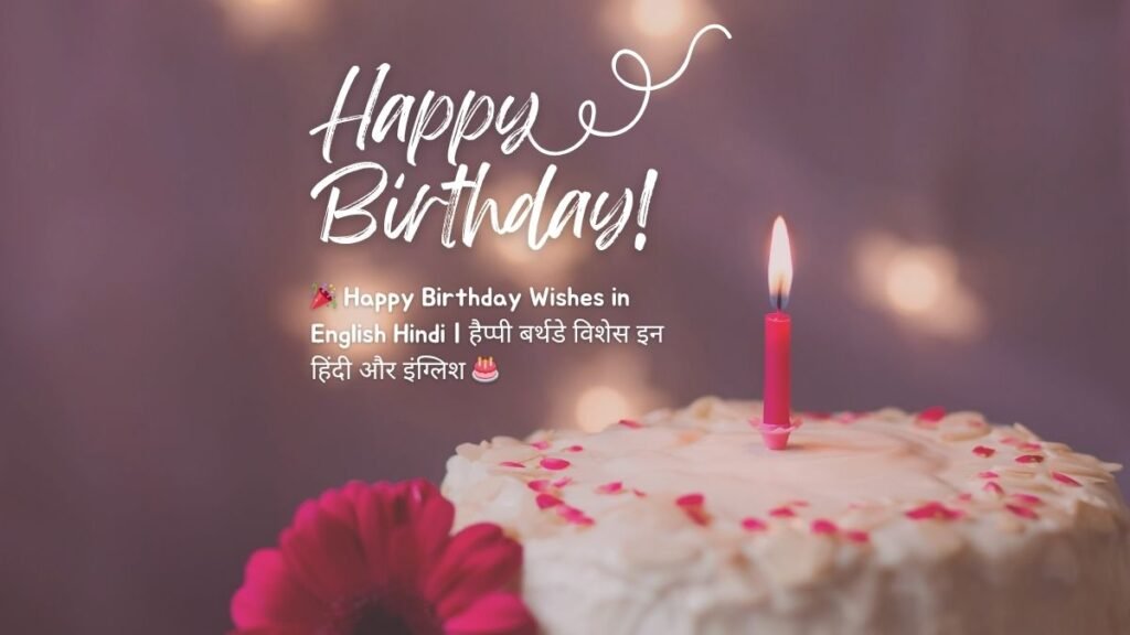 ЁЯОЙ Happy Birthday Wishes in English Hindi | рд╣реИрдкреНрдкреА рдмрд░реНрдердбреЗ рд╡рд┐рд╢реЗрд╕ рдЗрди рд╣рд┐рдВрджреА рдФрд░ рдЗрдВрдЧреНрд▓рд┐рд╢ ЁЯОВ happy birthday wishes in english hindi